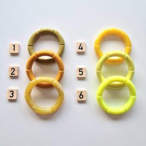 Bracelet uni JAUNE