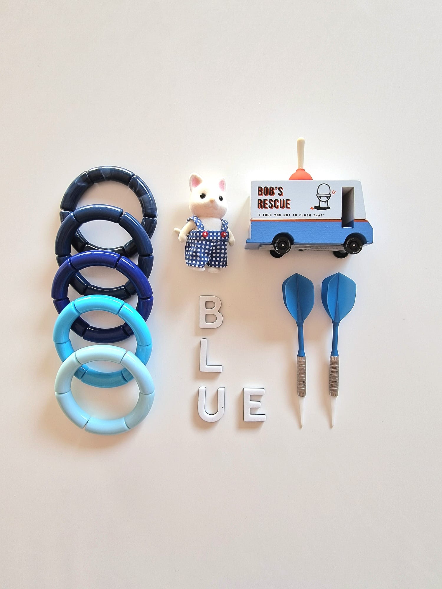 Bracelet uni BLEU - Image 2