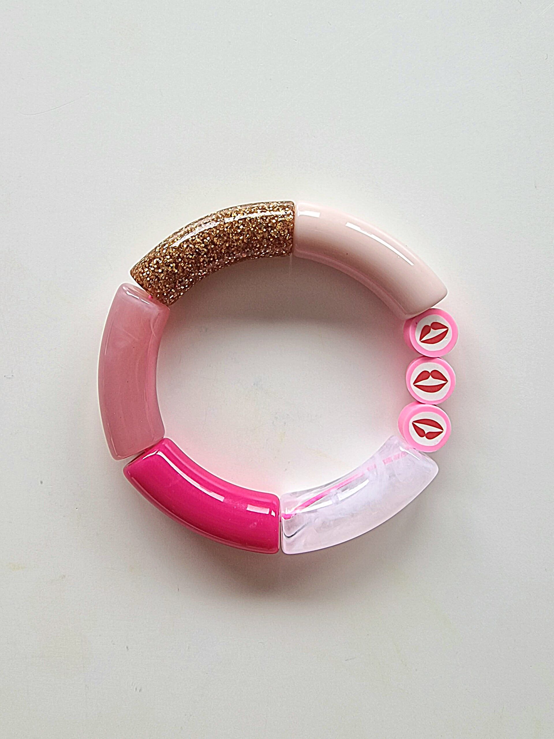 Bracelet BIG BISOUS pailletté