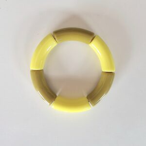 Bracelet bouée olive et jaune