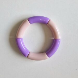 Bracelet bouée mauve et violine