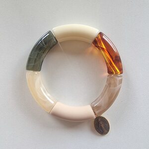 Bracelet BAZHUS X CATHO RETRO, médaille noire