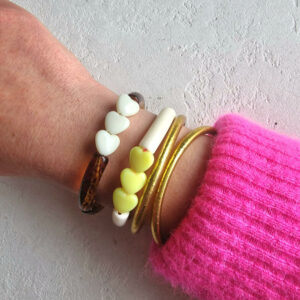 Bracelet fin MONTMARTRE et ses coeurs