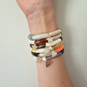 Bracelet fin LOS ANGELES, pampille étoile ou coeur