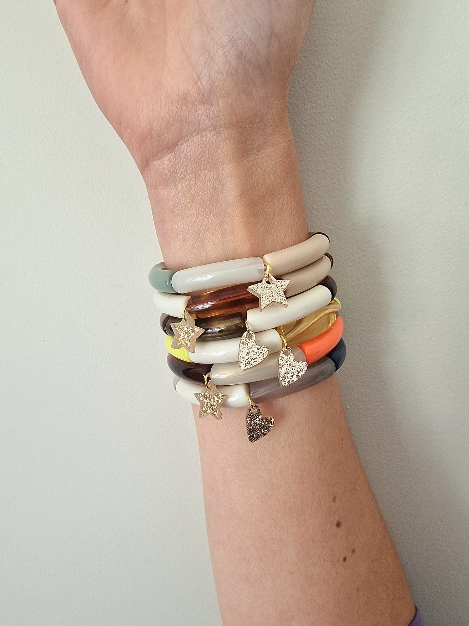 Bracelet fin LOS ANGELES, pampille étoile ou coeur