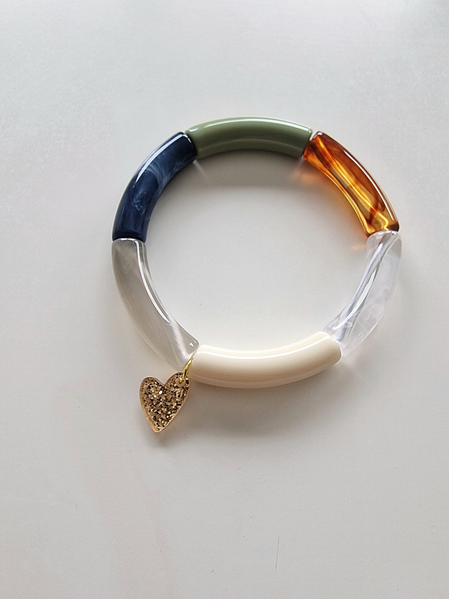 Bracelet fin LOS ANGELES, pampille étoile ou coeur - Image 2